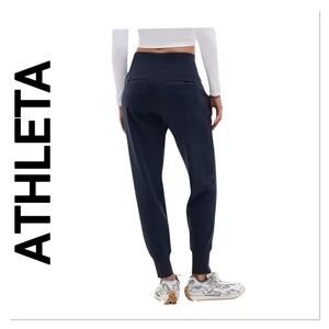 ATHLETA Navy Blue Venice High Rise Joggers size small tall